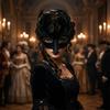 Gothic Style Black Feather Mask Bird Mouth Cosplay Mask Makeup Accessory Crow Mask  Cosplay Props