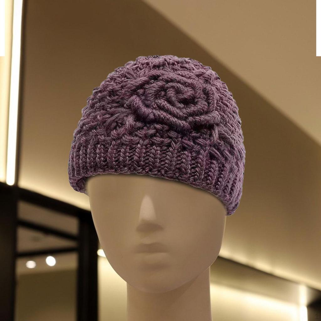 Autumn Winter Knit Beanie Hat Knitted for Travel Backpacking Hiking Outdoor