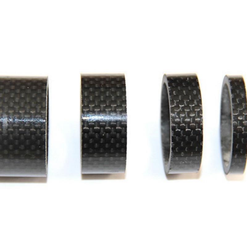 4 Peças Espaçadores de Headset de Fibra de Carbono 5/10/15/20mm de Espessura para Guidão de Bicicleta de 28,6mm