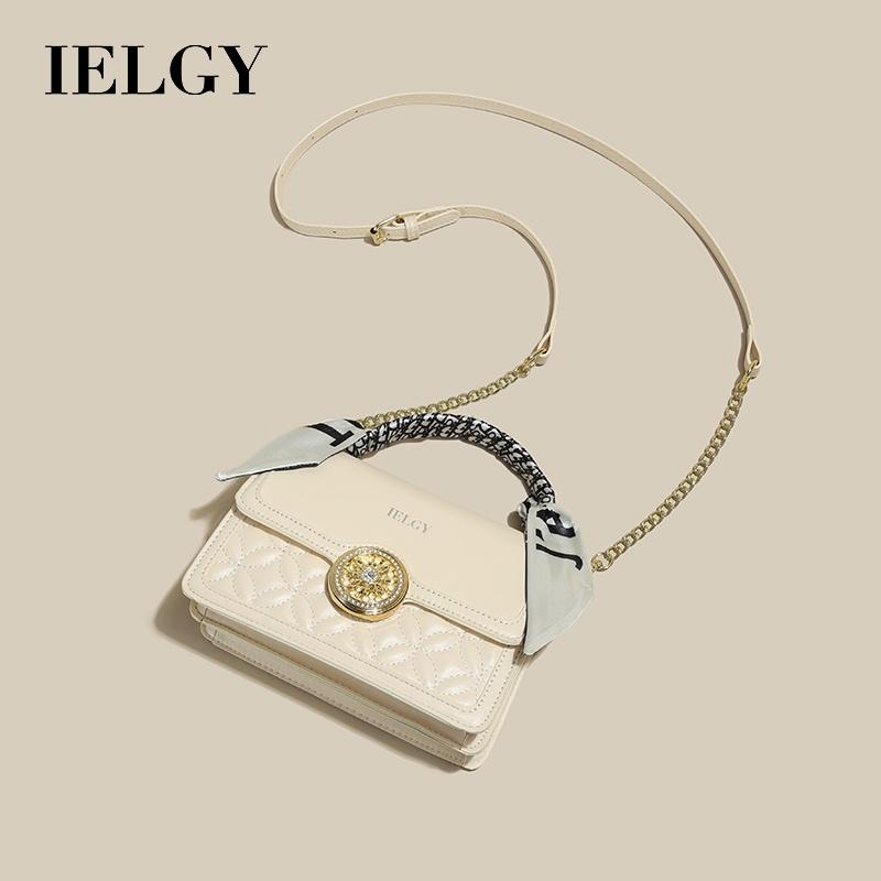 

IELGY Новые популярные сумки, высококачественный и уникальный дизайн, маленькая квадратная сумка, модная сумка через плечо для женщин белый