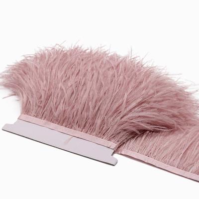 1 Meter Ostrich Feathers Trim 8 -10 Cm Plumes Ribbon Selvage For Diy Wedding Dress Decoration Crafts Accessories Wholesale