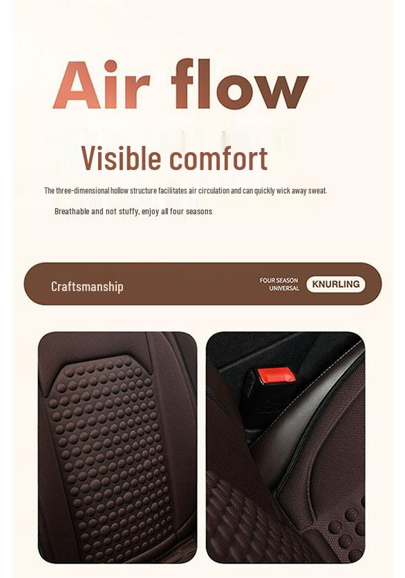 Cross-Border Universal Breathable Car Seat Cushion for All Seasons - Single Seat