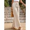 Women's casual pants loose solid color wide-leg pants