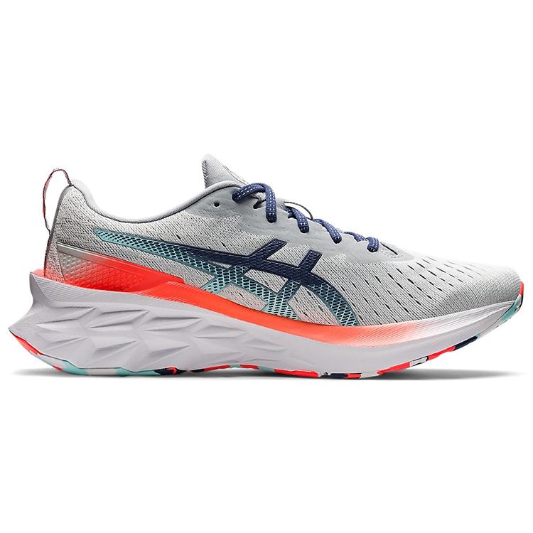 New Asics Novablast 2 Glacier Grey Thunder Blue 1011B306-960