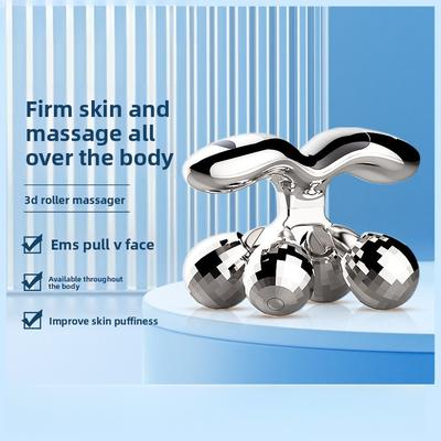 3D Roller Massager Face Massage Lifting Firming V Face Artifact EMS Micro Current Small V Face Beauty Instrument