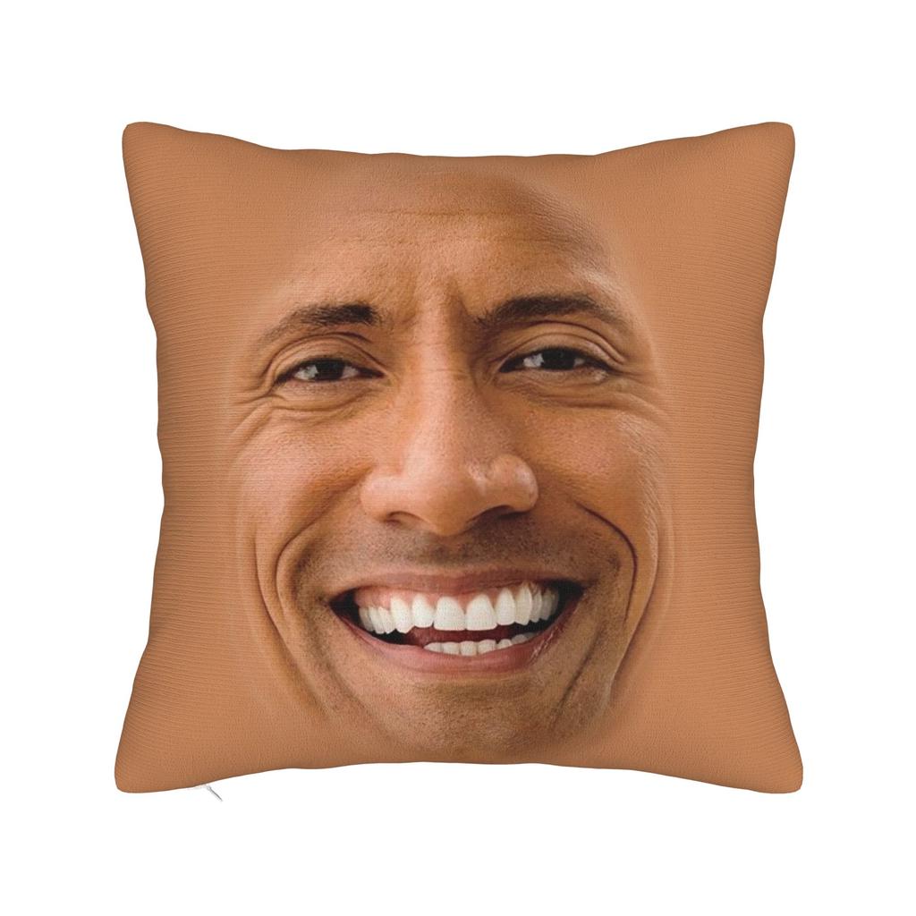 Domácí dekorace Kamenná tvář D-Dwayne vtipný meme Povlak na polštář Doplňky Potahy na polštáře Čtvercové Více velikostí