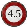 Vintage Retro Traffic Signs Collection HD Print Metal Tin Sign  Featuring  Unique Circular Warning  Prohibition Plates (No C