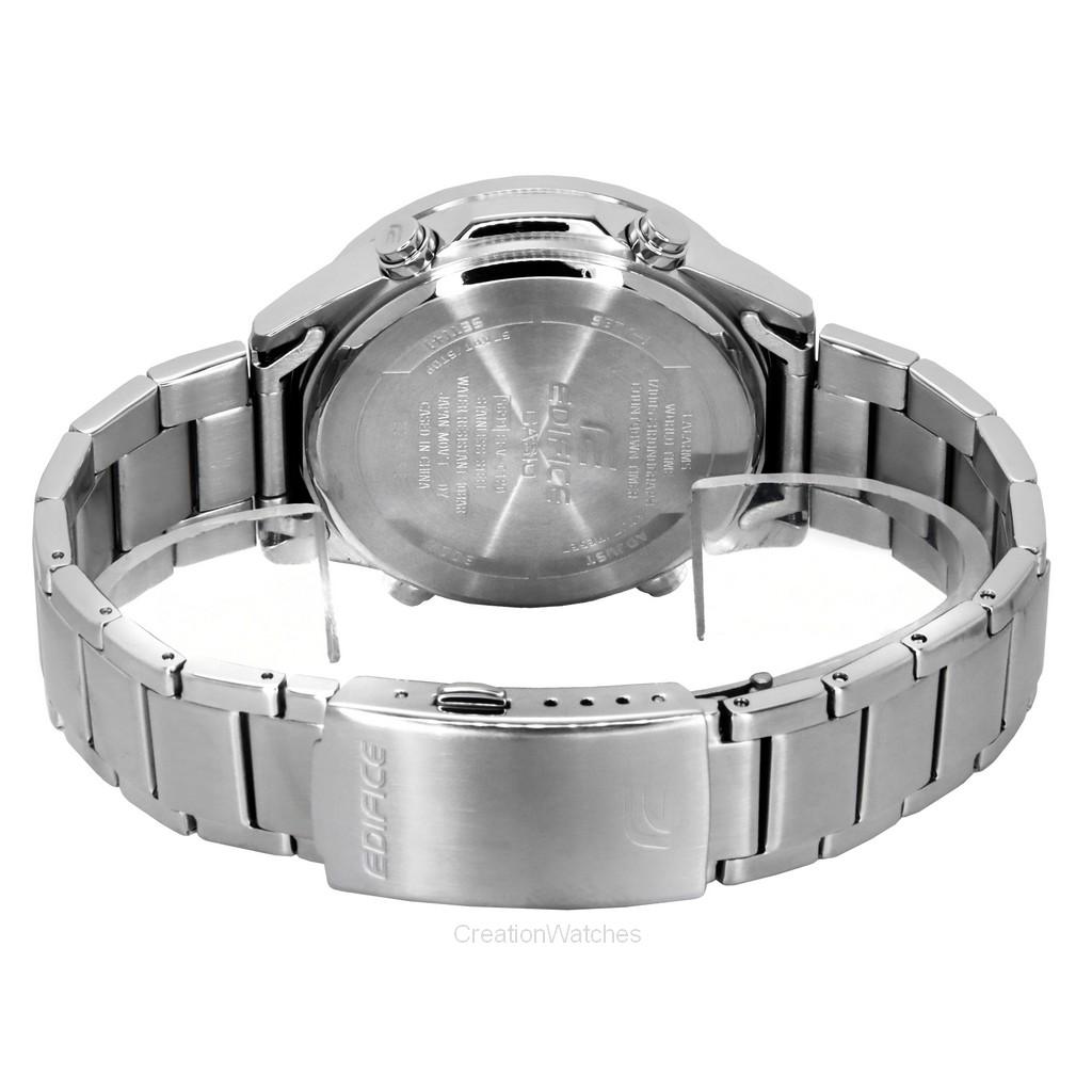 Casio Pánské hodinky Edifice Analog Digital Nerezová ocel Černý ciferník Quartz EFV-C120D-1A 200M