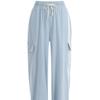 Shop   Women Ice Cooling Wide Jogger Pants Denim Medium Blue Pic Wpt 12073