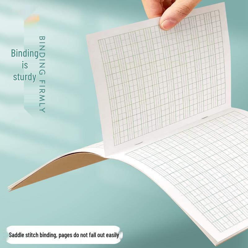Free Shipping 24k Kraft Tianzige Pinyin Workbook for 1st-2nd Grade Elementary School - New Words Single Line