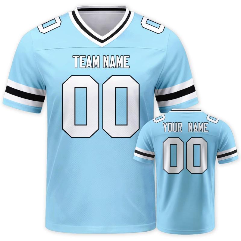 Personalized Green American Football Shirt, Custom Football Jersey with Team Name Number, Game Day Gift for Men Women Kids