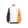 Air Jordan Jumpman Contrast Panel Printed Logo Hooded Woven Jacket Men Jacket White CV2241-100