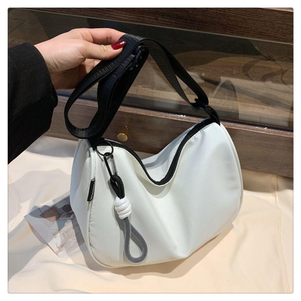 Fashion Oxford Cloth Crossbody Bag Fashion Waterproof Large Capacity Handbag Messenger Bag Casual Dumpling Bag For Women Girls