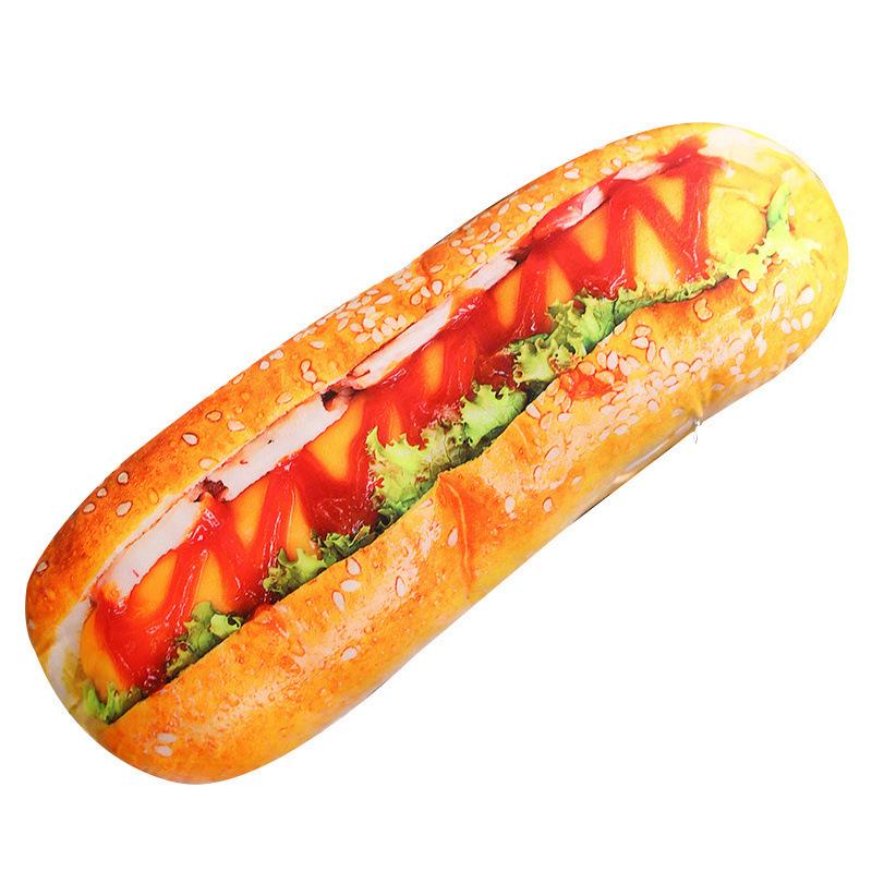 Cartoon Croissant Throw Pillow Plush Toy Doll Twist Bread Hot Dog Doll Home Pillow Doll