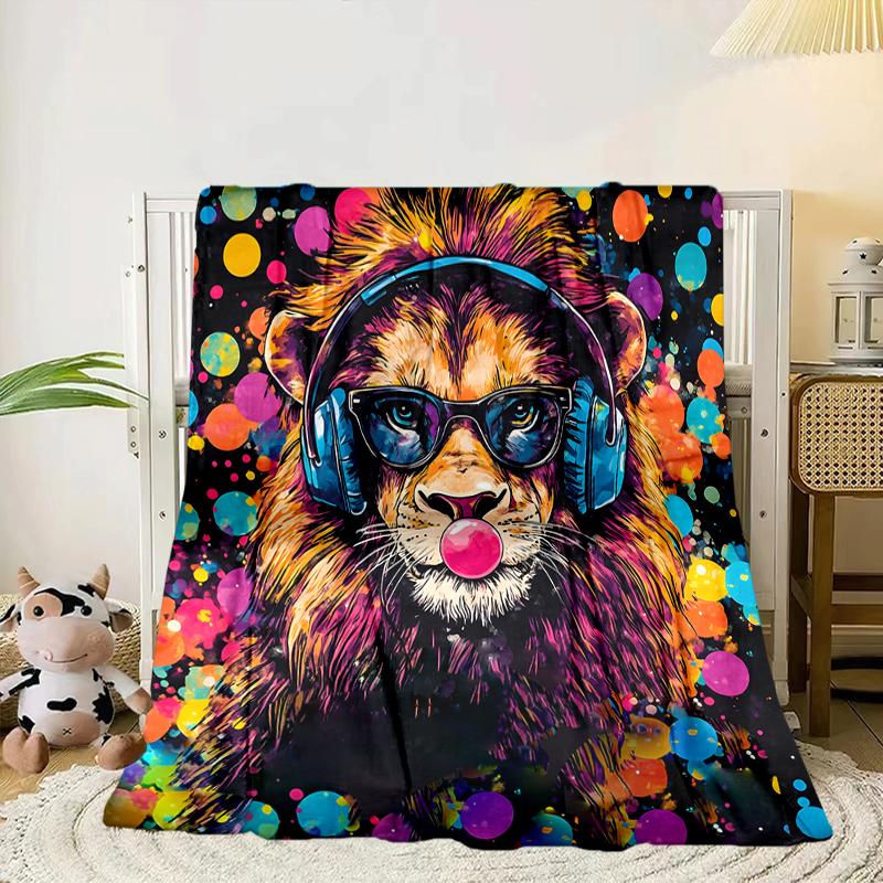 Monkey Gamer Adventure Blanket Flannel Blanket for bed, sofa, Camping, Hiking, Picnic Essentials, gift for family Fan gifts