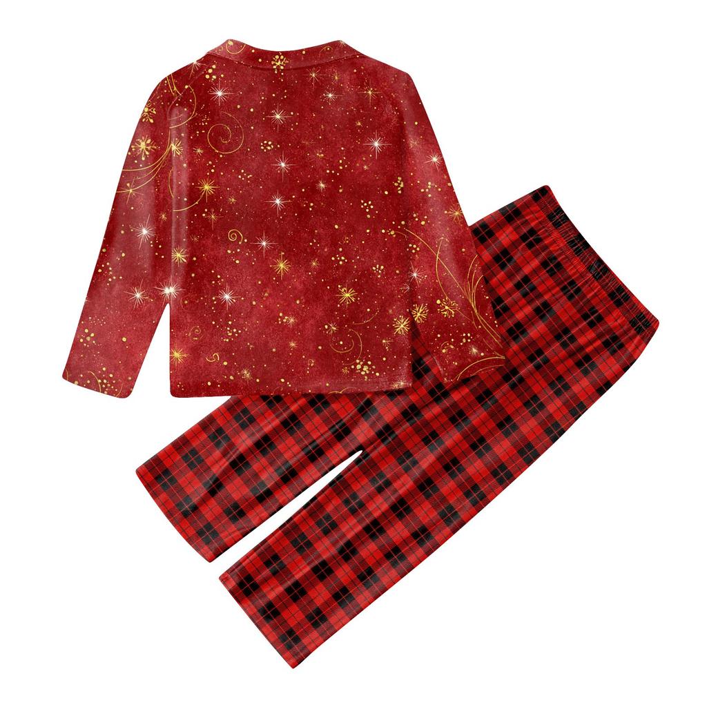 Christmas Prints Family Matching Long Sleeve Tops+Pants Set Family Matching Sets