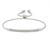 Xiyin, hot-selling creative and exquisite full diamond pull bracelet, micro-inlaid zircon single-row curved bracelet adjustable