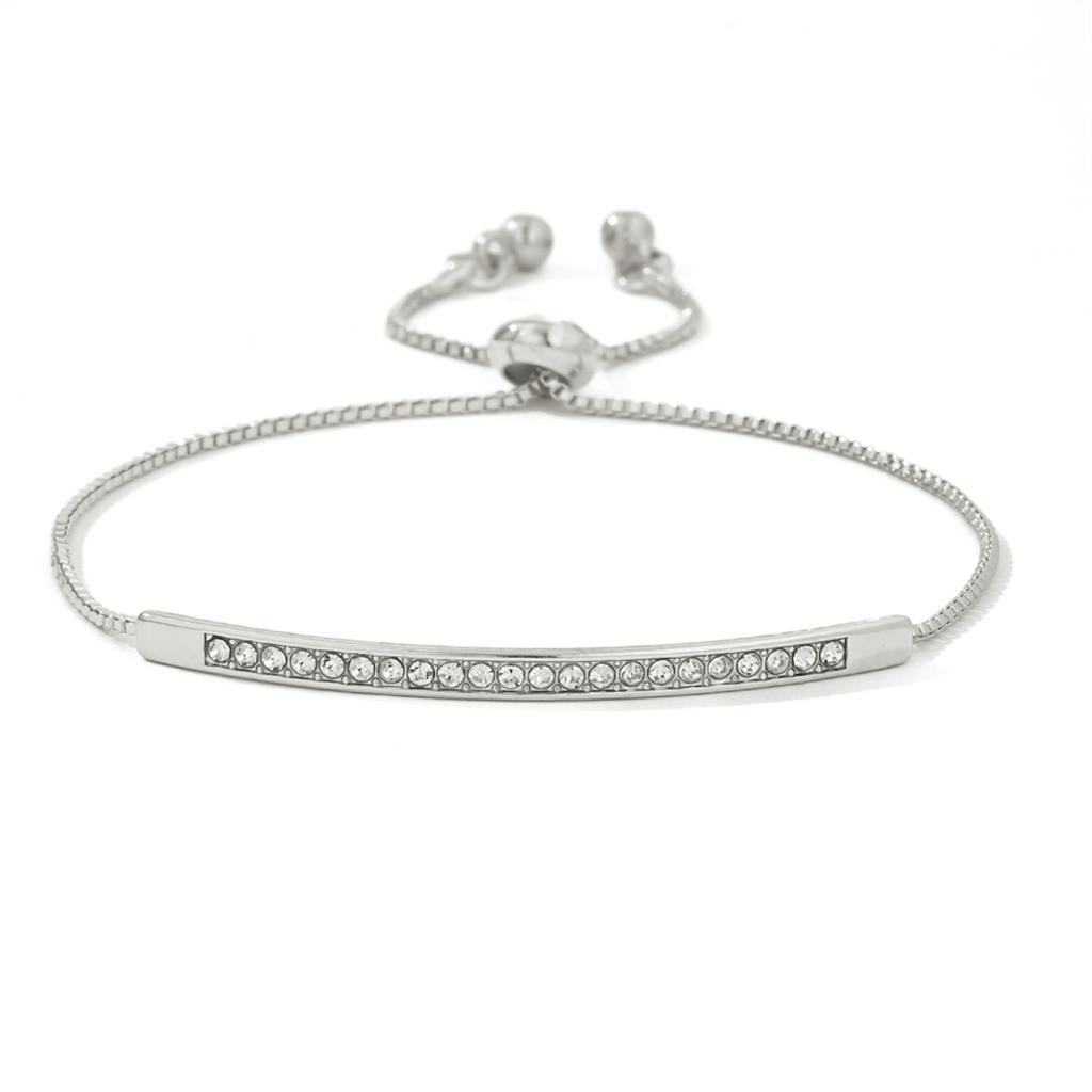 Xiyin, hot-selling creative and exquisite full diamond pull bracelet, micro-inlaid zircon single-row curved bracelet adjustable