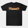 Heren Zwart Print T-shirt R.E.M. Rock Band Retro Zonsondergang Stijl Geen-Knippen Transferpapier Print Katoenen T-shirt