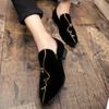 Hot Sale New Mens Comfortable Loafers Rhinestone Rivet Pointed Men Formal Shoes Men's Wedding Party Flat Shoes for Men