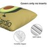 Avocardio Avocado Cardio 2 Stück Quadratischer Kissenbezug Kissenbezug Kissen Dekoration Komfort Überwurf Kissen für Zuhause Sofa