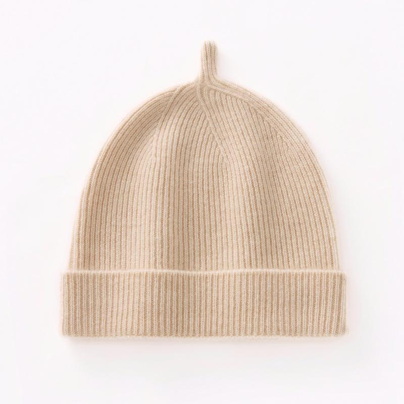 Children's Cashmere Wool Knit Ear Protection Hat - Cute, Versatile, and Warm for Babies and Toddlers.
