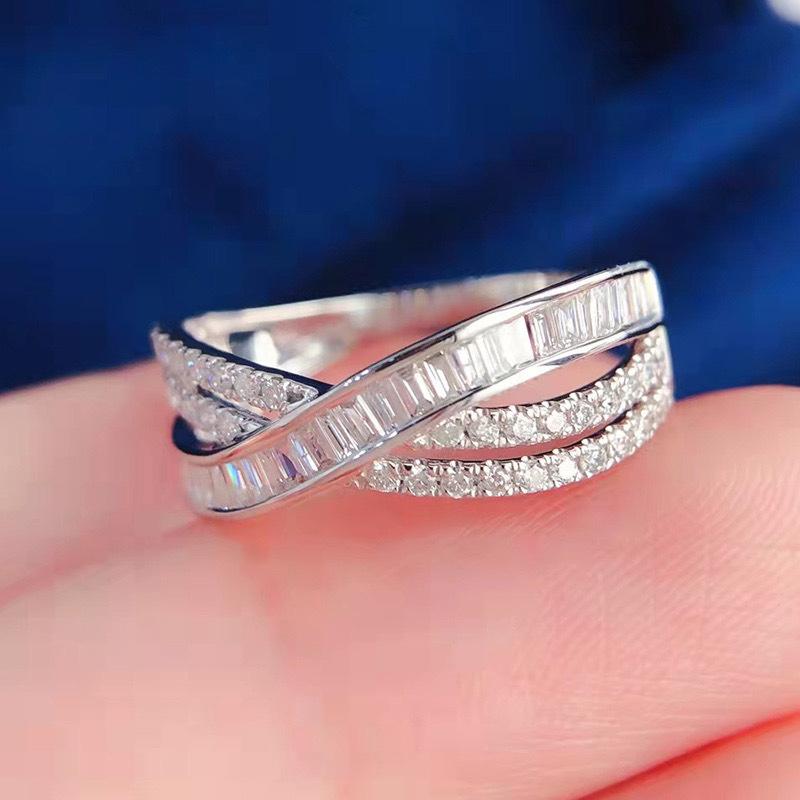 Cross Light Luxury Ring, Exquisite Cold Style Fashion Japanese Index Finger Ring, Personalized Internet Celebrity Female Ring