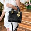 Bag Women's High-quality Crocodile Bag Women's Handbag European and American Versatile Fashion Single Shoulder Oblique Span Bag Women