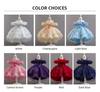 Girls' One-Shoulder Luxury Tulle Princess Formal Dress with Train