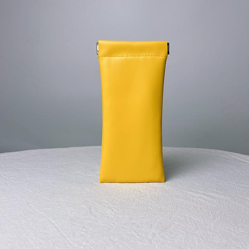 

Автоматическое закрытие Чехол из ПУ кожи для солнцезащитных очков и очков - Противодавление Пружинный зажим Чехол