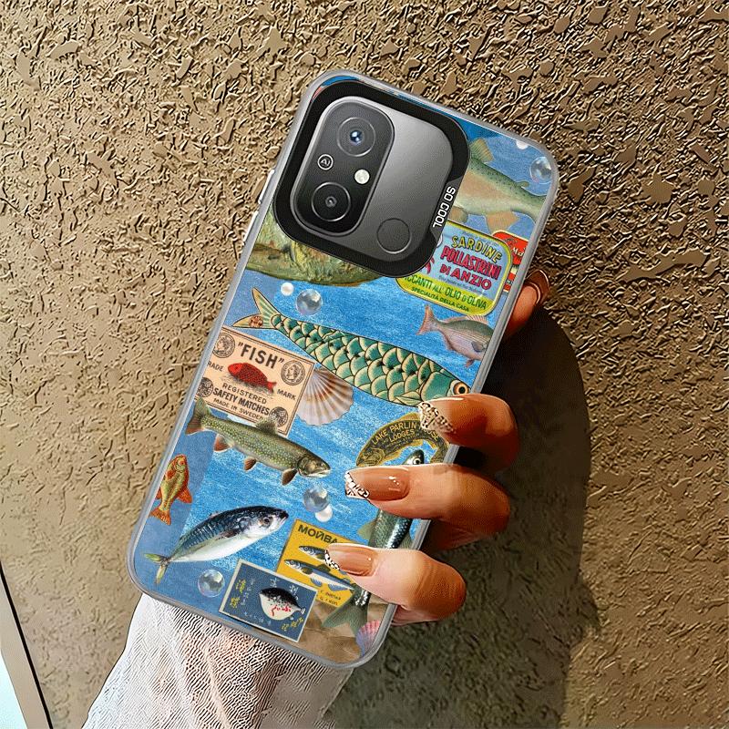 Discounted Salted Fish Soft Phone Case for Xiaomi Redmi 15C 15 14C 13C 12C Poco X5 X6 X7 Pro X3 F8 F7 Ultra M8 13 12 Cover Back