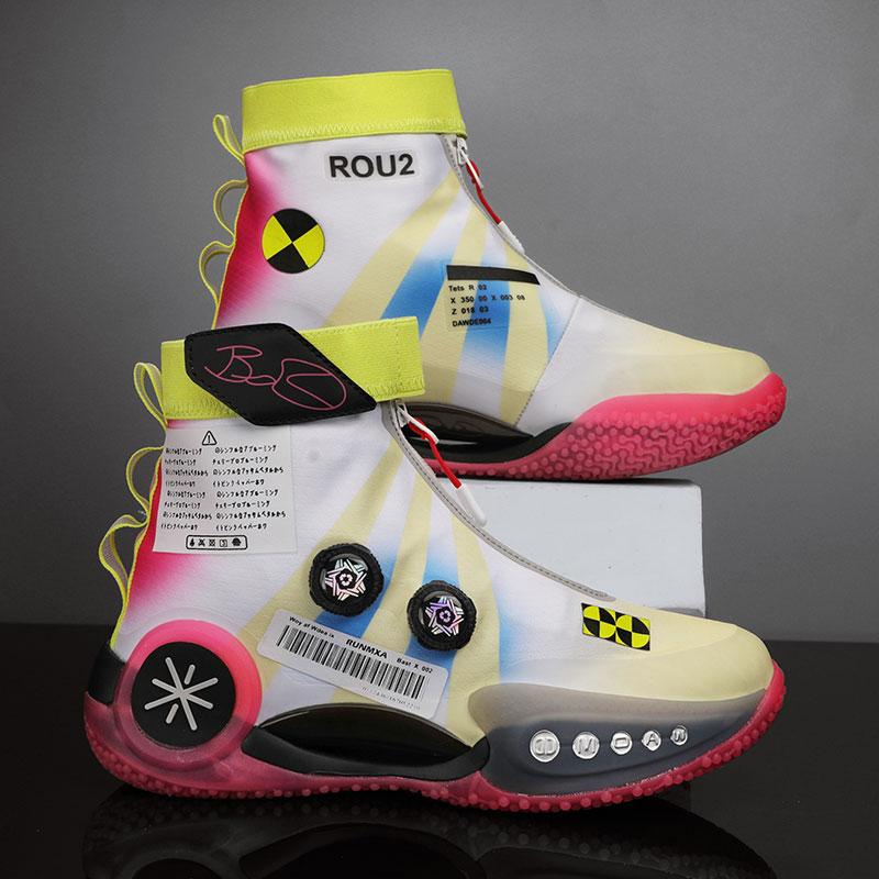 Pánské basketbalové boty Prodyšné odpružení Protiskluzové Odolné Běžecké boty Gymnastický trénink Atletické basketbalové tenisky pro ženy