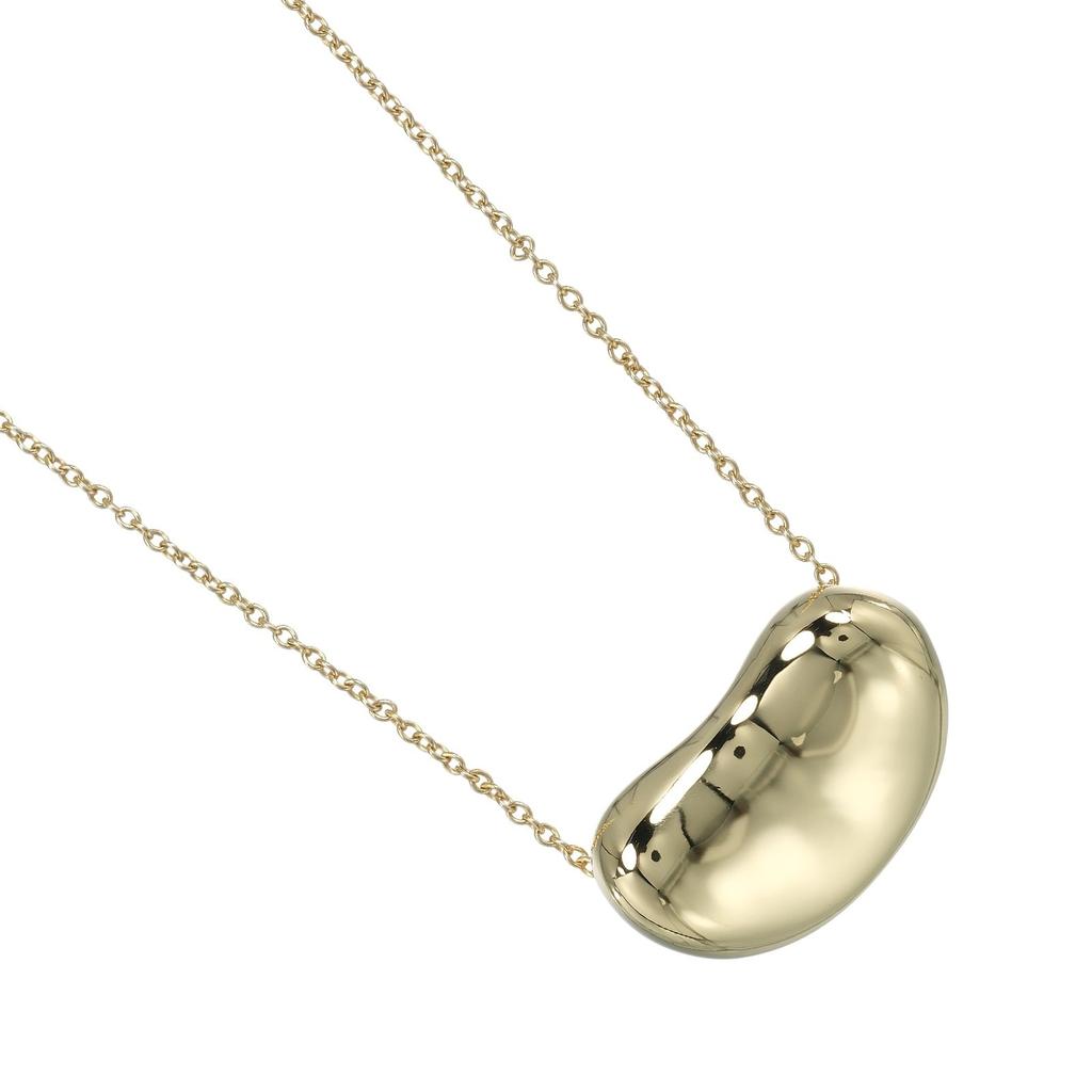 TIFFANY&Co. Bean Necklace K18 yellow gold 7.85g Women Used