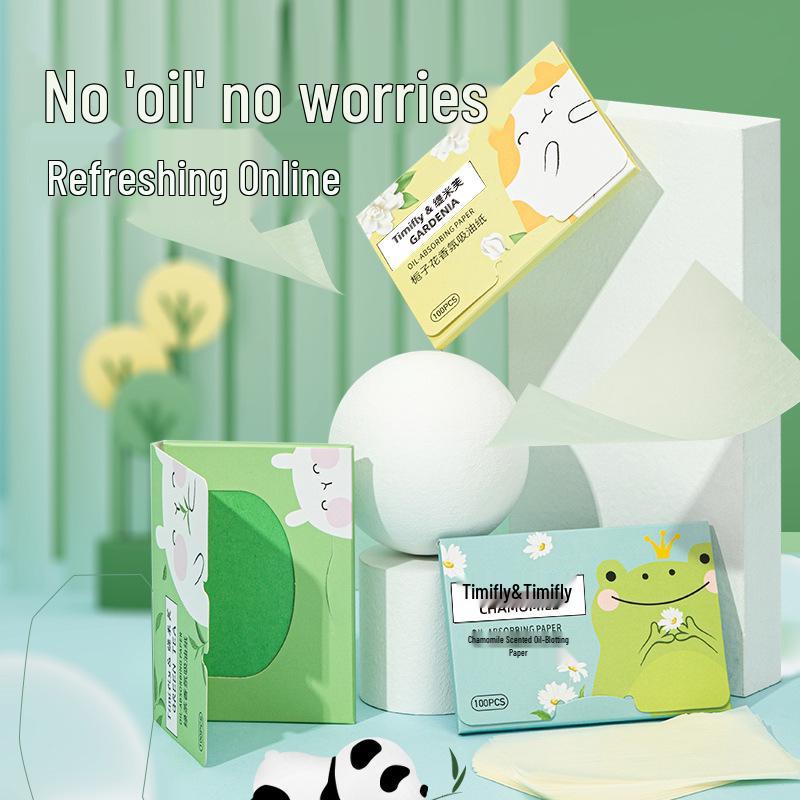 

Timifu Portable Oil-Absorbing Facial Papers, Fragrance-Free, 100 Sheets