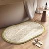 Imitation cashmere bathroom floor mat  absorbent foot mat  carpet