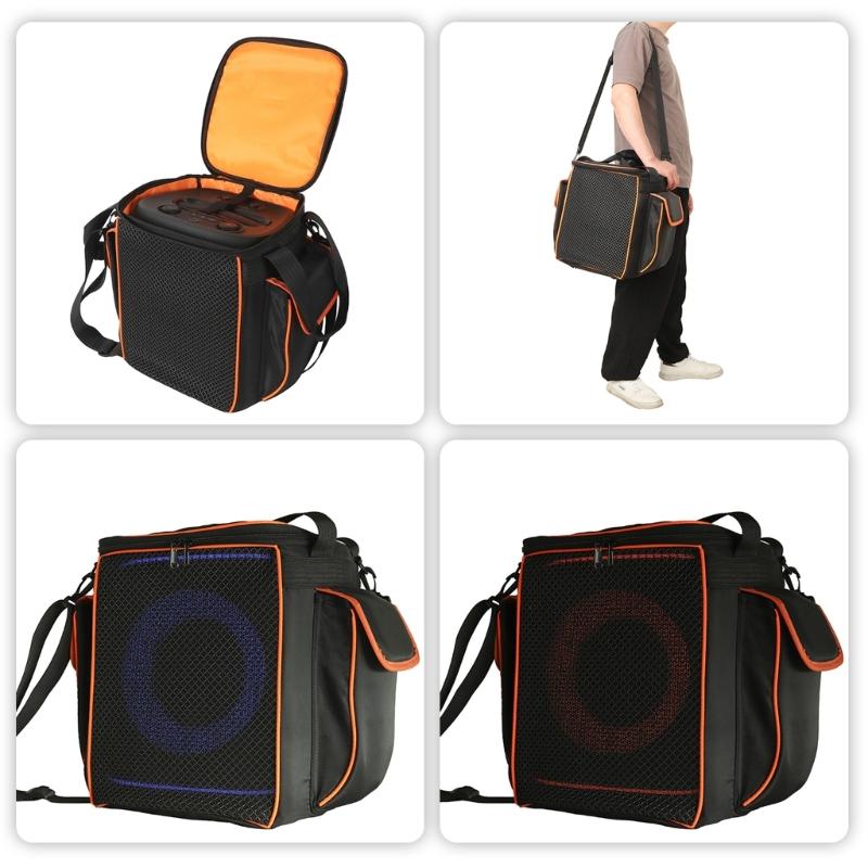 Protective Storage Bag for Encore2 Portable Speaker Case Holder With Adjustable Shoulder Strap And Multiple Pockets