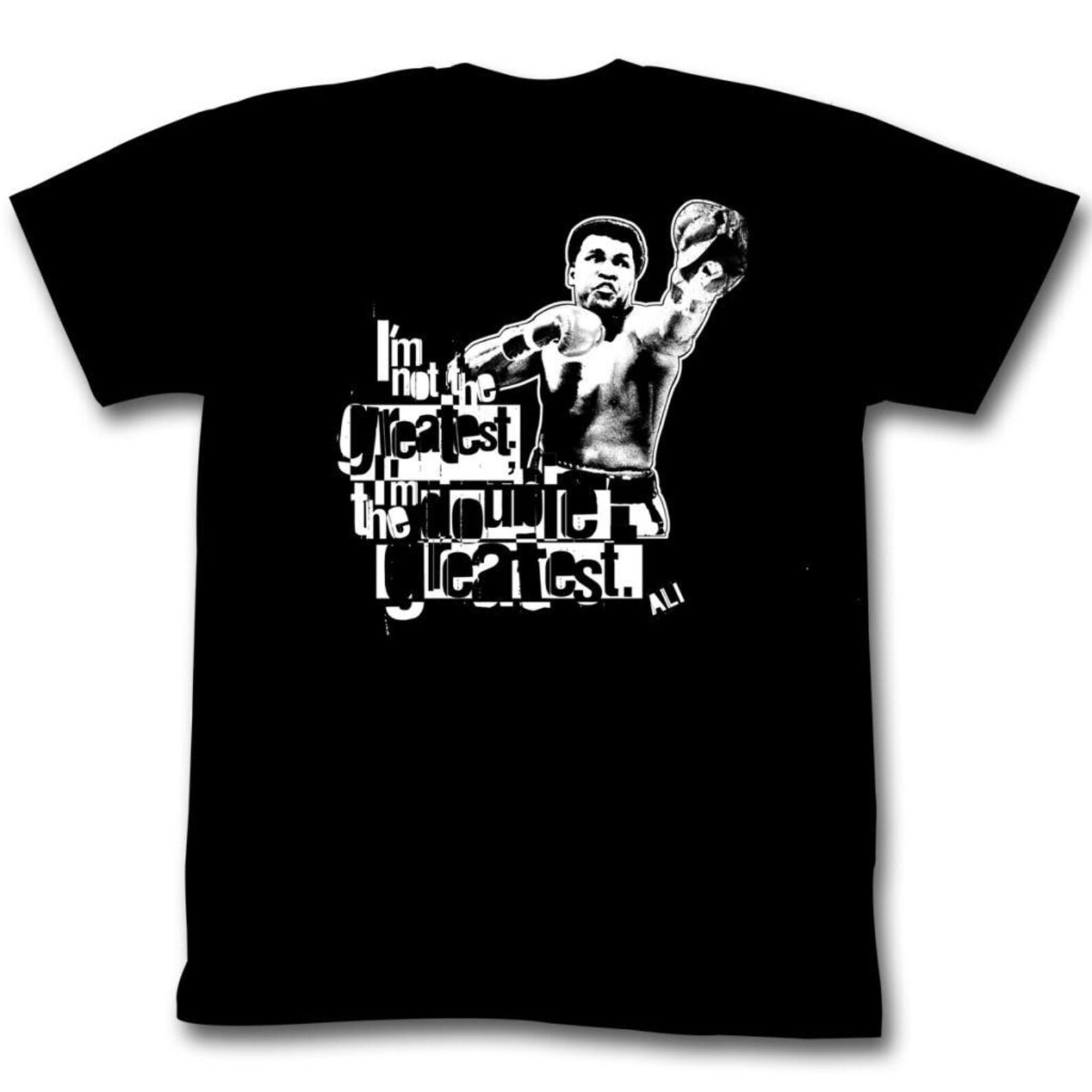 Muhammad Ali Double Great Black Adult T-Shirt XL