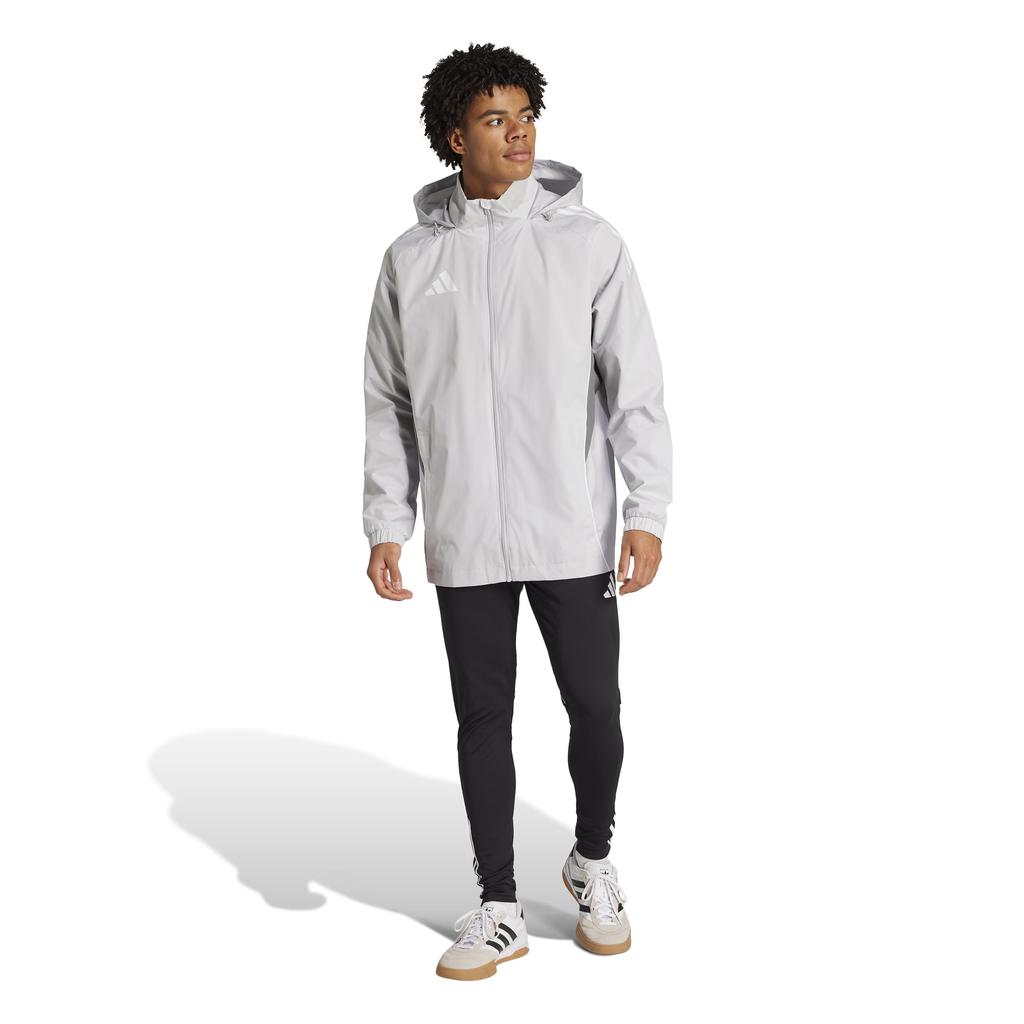 Adidas Tiro 25 Competition Soccer Team Light Gray Sizes All-Weather Jacket, JSJ90, Men's (JI8961), J/XL