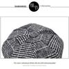 ZHENYUEQI Women's Plaid Wool Octagonal Newsboy Beret Hat