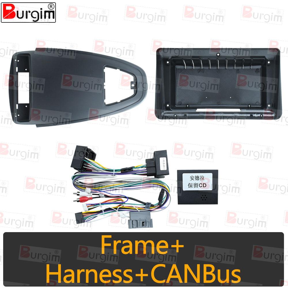 Car Radio Frame Fascias For Opel Corsa D Vauxhall Corsa D 2007-2012 9 Inch 2DIN Stereo Panel Harness Wire Canbus Box Power Cable