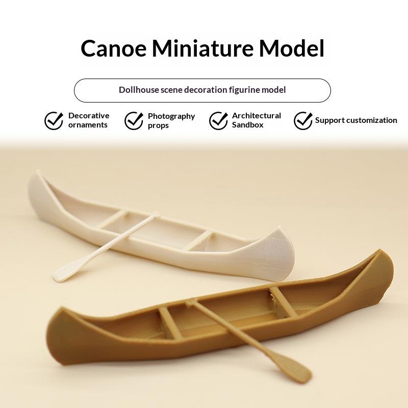 Miniature Sailing Boat 1 Set Canoe Ornament Perfect for Elegant Dollhouse Decor Display