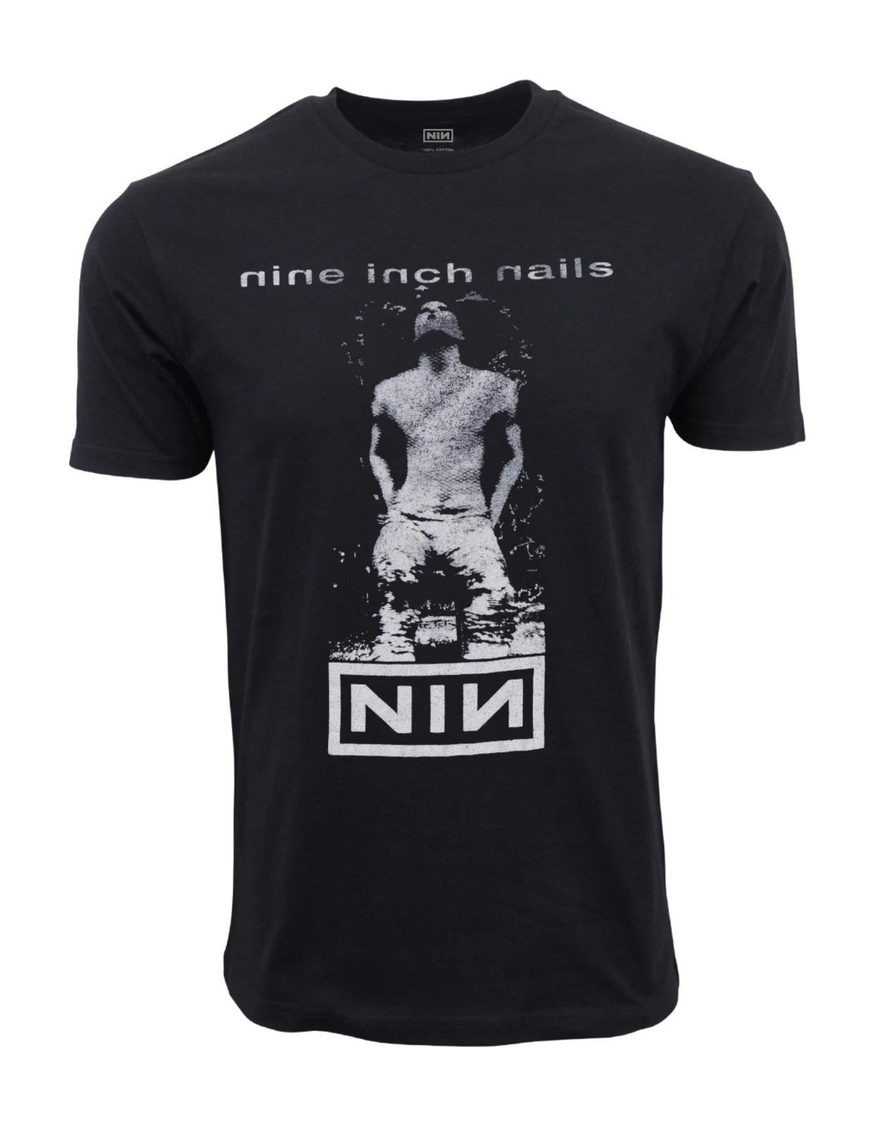 Unisex Adult Vintage Graphic 1990 Nine Inch Nails Pretty Hate Machi... L