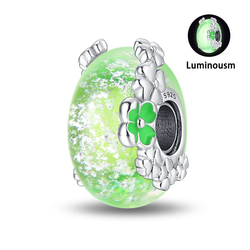 Charm Bead Components Compatible With Pan Copper Metal Firefly Ocean Star Butterfly Glowing Changing Color Trendy Authentic Original Bracelets Do It