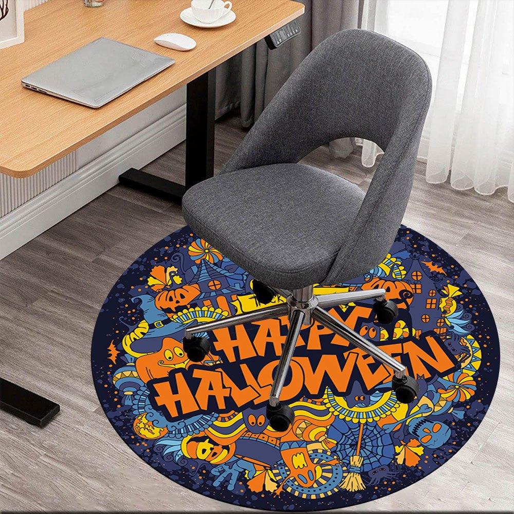 

Spooky Halloween Decorations: Perfect for Your Haunted House!Round Non-Slip chair mat chair carpet for office Rugs for Office Decor Gift For Valentine 80cm by 80cm