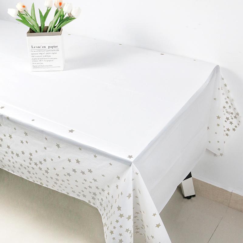 Disposable PEVA Cartoon Balloon Tablecloth - Oil-Proof, Thickened for Birthdays & Kindergarten Parties