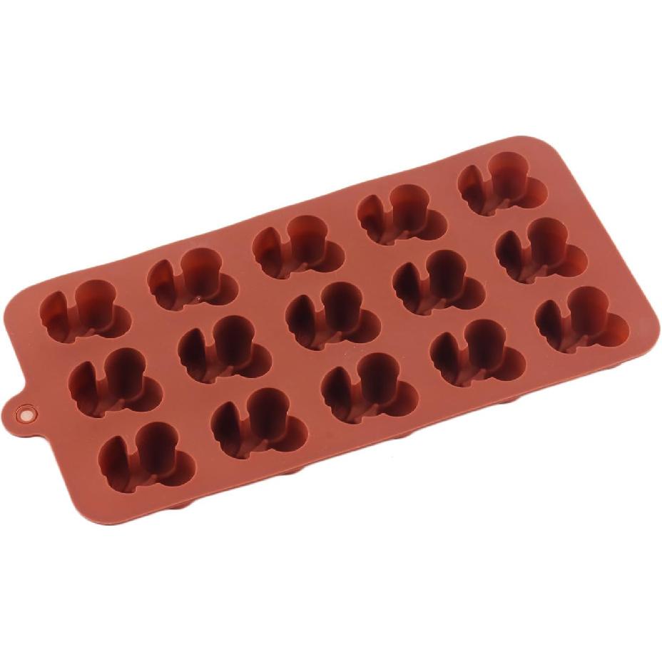 15 Cavity Cherry Silicone Candy Molds For Chocolate Candy Set Of 2