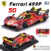 Bburago 1:24  2024 Ferrari 499P LMH FORMULA RACING 250GTO FXXK 458 Alloy Luxury Vehicle Diecast Cars Model Toy Collection Gift