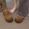 Thick-soled Heightening Women's Spring New Fashionable Versatile Retro Small Single Shoes