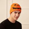Soft Texture Halloween Knitted Cap Knitted Fabric Hip Hop Skullcap  Daily Commute