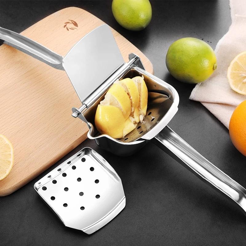 Stainless Steel Fruits Juicer Squeezer Lemon Manual Citrus Orange Hand Press Machine Durable Kitchen Tool
